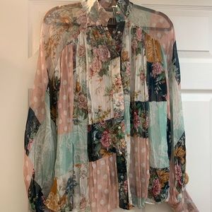 Zimmerman top sz 2 100% silk!!